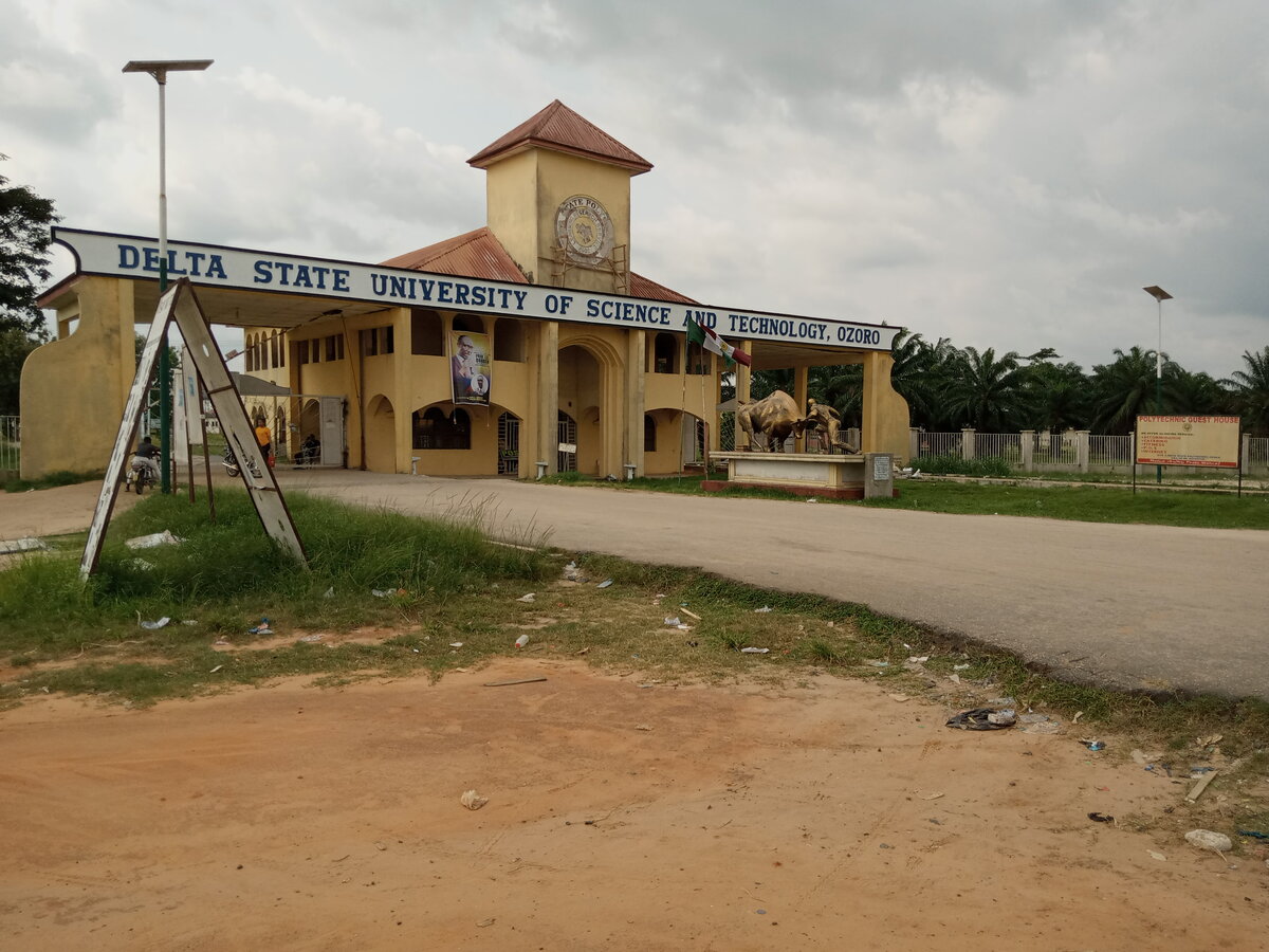 Delta State University of Science and Technology Ozoro main gate